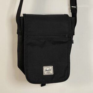 Herschel Travel Line Crossbody Messenger Bag Black Red Stripe Unisex